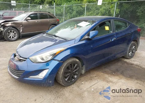 2016 Hyundai Elantra Se from USA, damaged, VIN 5NPDH4AE5GH722153